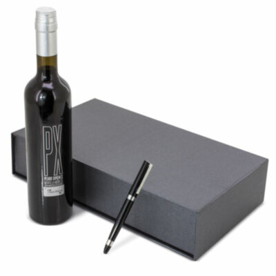 ESTUCHE VINO PX CON BOLIGRAFO 