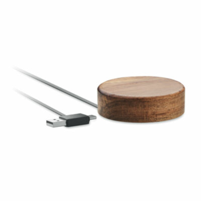 Cargador inalámbrico madera