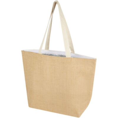Bolsa Tote isotérmica de yute de 300 g/m² de 12 L 