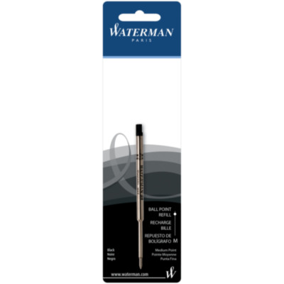 Waterman recambio de bolígrafo (tinta negra)