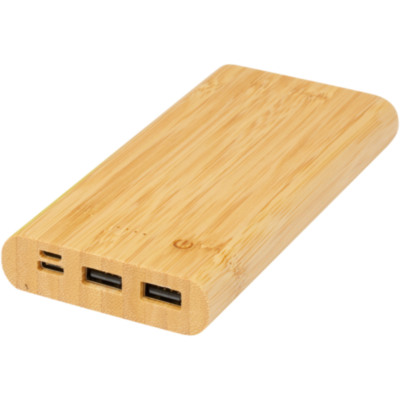 Batería externa de 10,000 mAh de bambú 