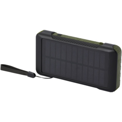 Batería externa de dinamo solar en plástico reciclado de 10 000 mAh con certificación RCS  