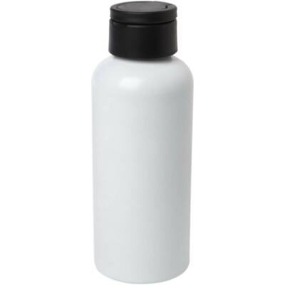 Botella de 600 ml de aluminio reciclado con certificado RCS con tapa de RPET 
