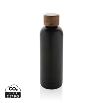 Botella Wood de acero inoxidable reciclado certificado RCS