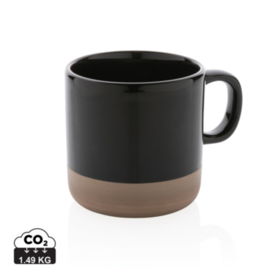 Taza de cerámica esmaltada 360ml.