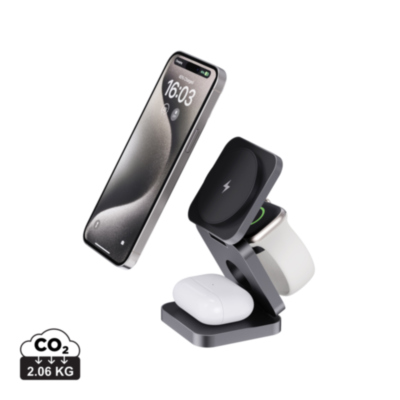 Cargador 15W Terra RCS aluminio reciclado plegable 3 en 1