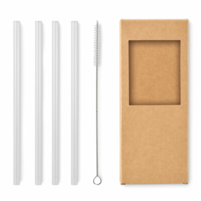 Set de pajitas reutilizables