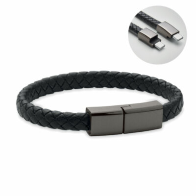 Pulsera cable trenzado tipo-C