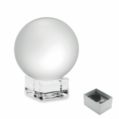 Premio redondo de cristal