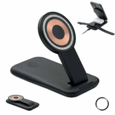 Cargador inalámbrico 3 en 1 de