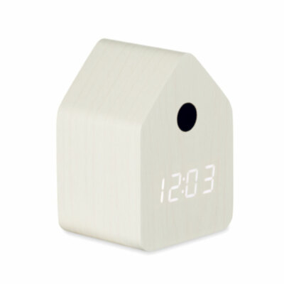 Reloj despertador de MDF