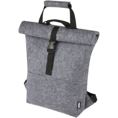 Bolsa para bicicleta enrollable de fieltro reciclado GRS de 13 L 