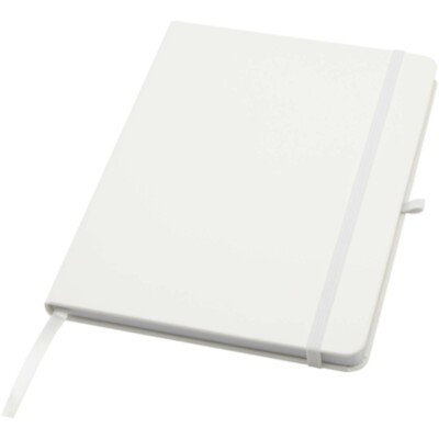 Libreta de tapa dura A5 de material reciclado con páginas rayadas 