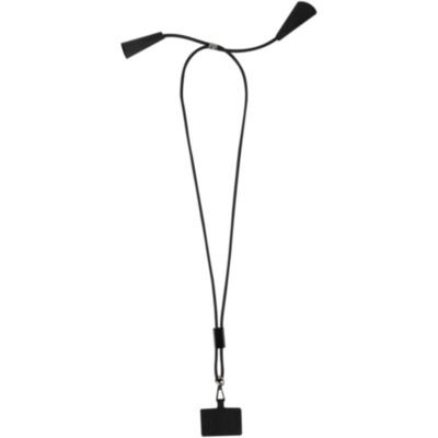 Lanyard de plástico reciclado para smartphone con sincronización de datos integrada y cable 5 en 1 de carga rápida de 100 W 