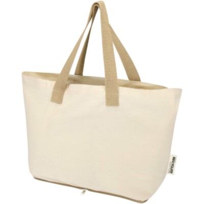 Bolsa Tote de 7 l de algodón reciclado GRS de 140 g/m² 