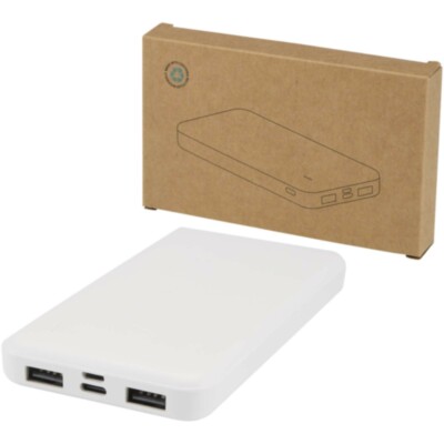 Batería externa de plástico reciclado de 10 000 mAh y 10 W 