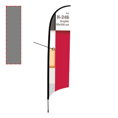 SAIL SHAPED FLAG HOLDER