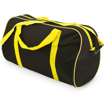 BOLSA DEPORTE GRAN CAPACIDAD NEGRO/AMARILLO