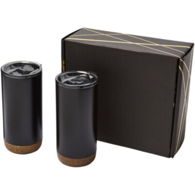 Set de regalo con vaso de cobre con aislamiento al vacío 