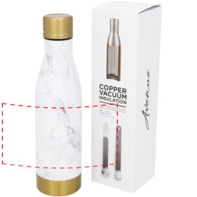 Botella con aislamiento de cobre al vacío de 500 ml 