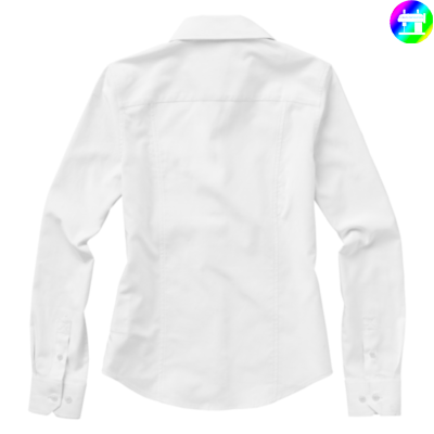 Camisa tipo Oxford de manga larga de mujer 