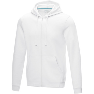 Sudadera con capucha y cremallera completa de orgánico para hombre 