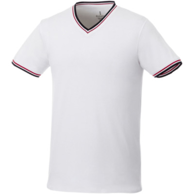 Camiseta de pico punto piqué para hombre 