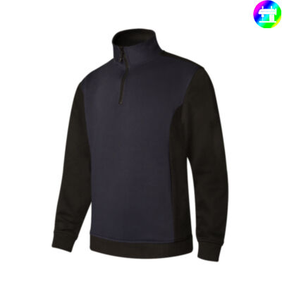 SUDADERA BICOLOR CREMALLERA