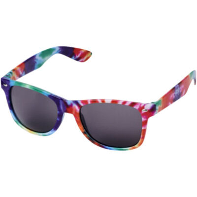 Gafas de sol con estampado teñido por técnica de nudos 