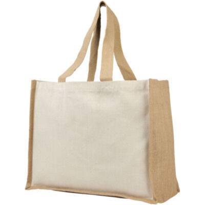 Bolsa Tote para la compra de lona y yute de 320 g/m² 