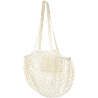 Bolsa Tote de malla de algodón orgánico con certificado GOTS de 100 g/m² 