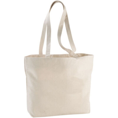 Bolsa Tote de algodón 320 g/m² con cremallera 