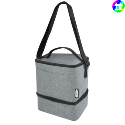 Bolsa isotérmica para almuerzo y 9 latas de PET reciclado GRS 