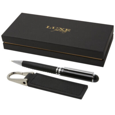Set de regalo de bolígrafo y llavero 