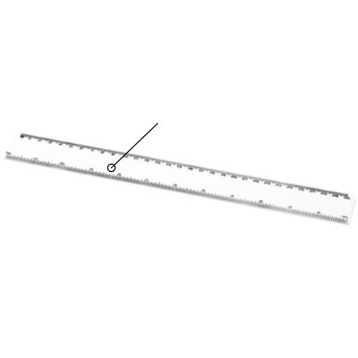 Regla de plástico reciclado de 30 cm 