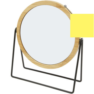Espejo de pie de bambú 