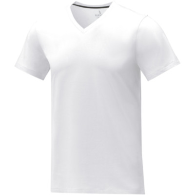 Camiseta de manga corta y cuello en V para hombre 