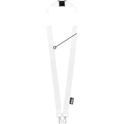 Lanyard de PET reciclado con dos ganchos 