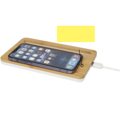Cargador inalámbrico de bambú de 10 W "Medake"
