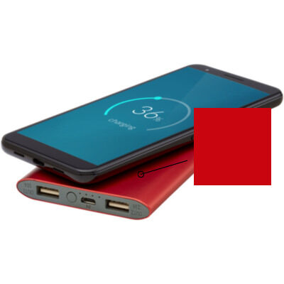 Batería externa inalámbrica de 8000 mAh 
