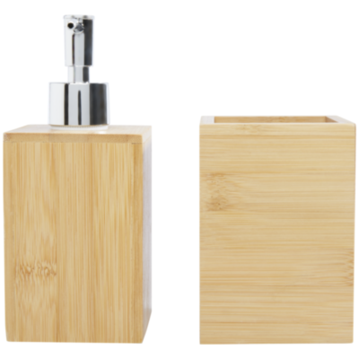 Set de baño de bambú de 3 piezas 