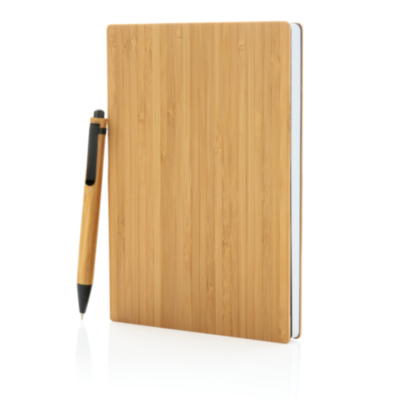 Juego de libreta y bolígrafo A5 Bamboo