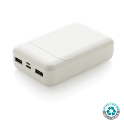Powerbank de pl&aacute;stico reciclado RCS de 10.000 mAh