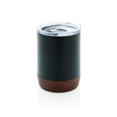 Taza al vacío con base de corcho