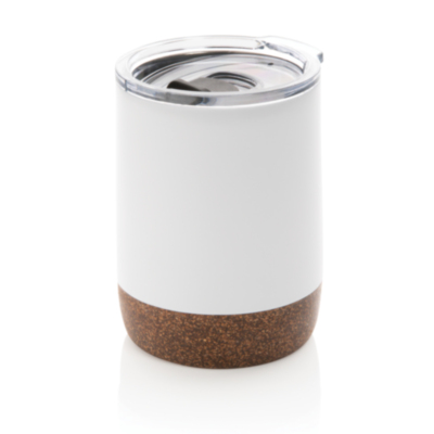 Taza al vacío con base de corcho