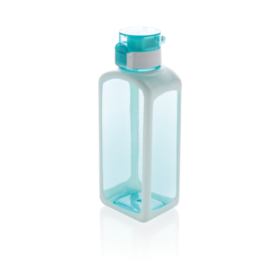 Botella de agua Tritan cuadrada antigoteo
