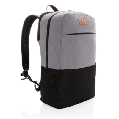 Moderna mochila port&aacute;til de 15.6" USB y RFID sin PVC