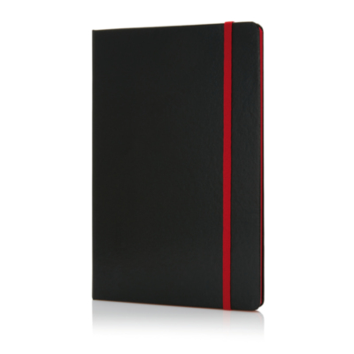 Libreta A5 deluxe tapa dura y bordes a color