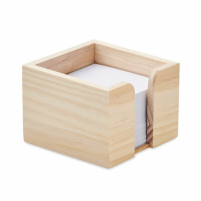 Dispensador de notas de madera