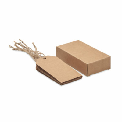 Set 12 etiquetas papel kraft